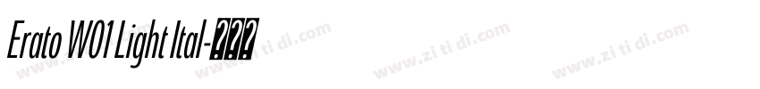 Erato W01 Light Ital字体转换